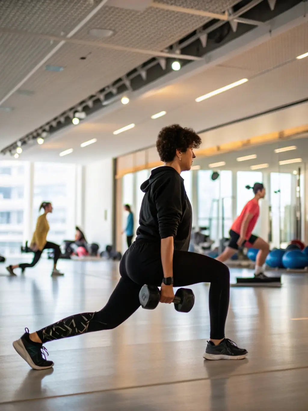 A person performing a customized exercise, highlighting the personalized approach of the Total Recharge program.